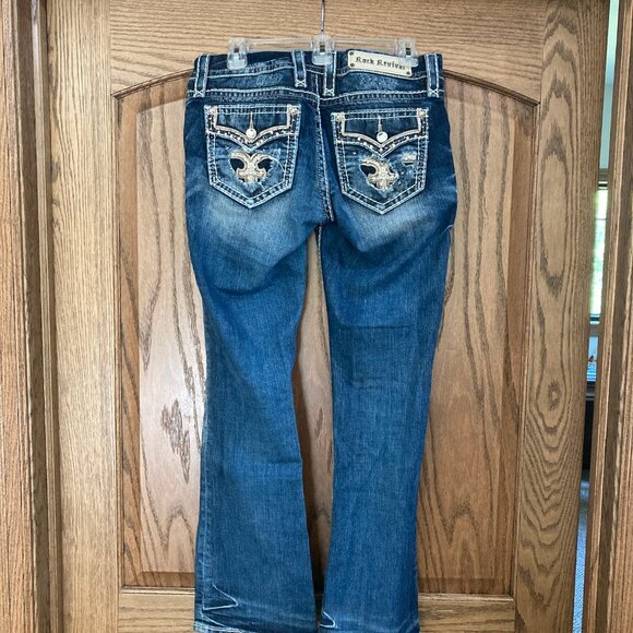 Rock Revival Women's Jeans, Easy Boot Cut, Size 28 Waist, Standard Length - Picture 6 of 10